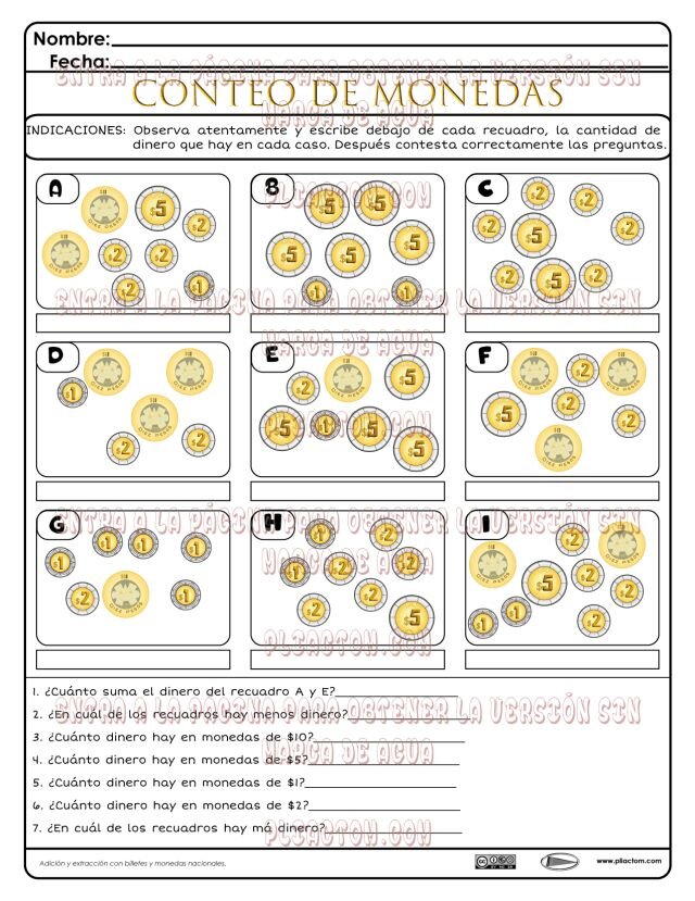 Cantidades individuales, pero depósito solidario