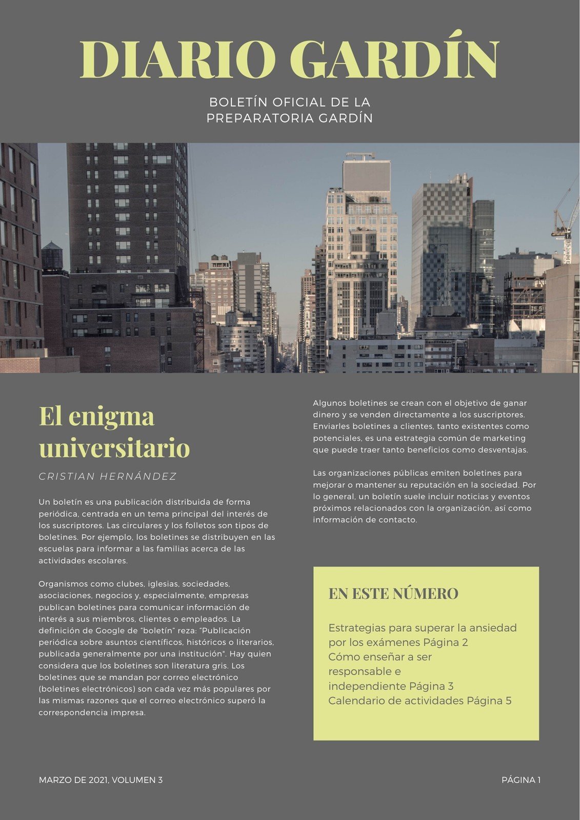 Conozca toda nuestra gama de boletines