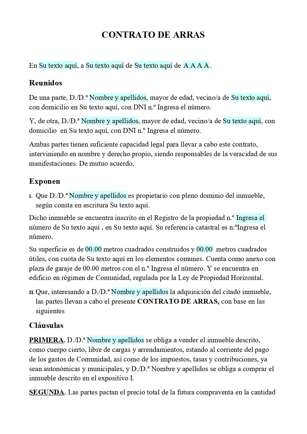 Entonces, ¿Qué es un contrato de arras para compraventa?