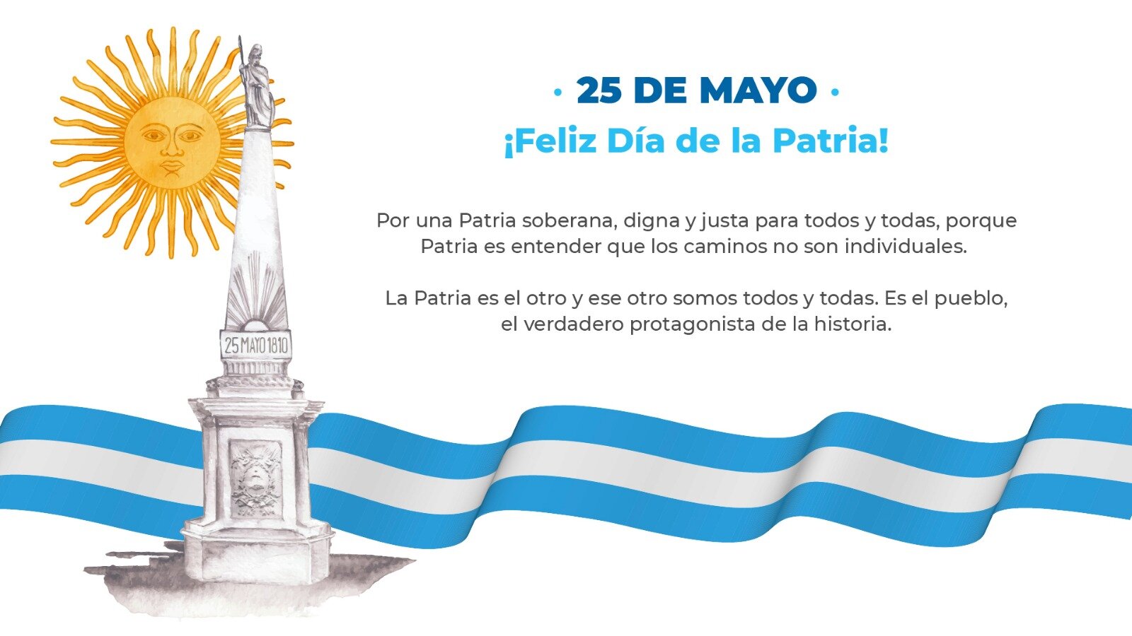 La acción de seguimiento tiene lugar en el marco del Día de la Patria, al que el partido nacionalista invita levantando la bandera