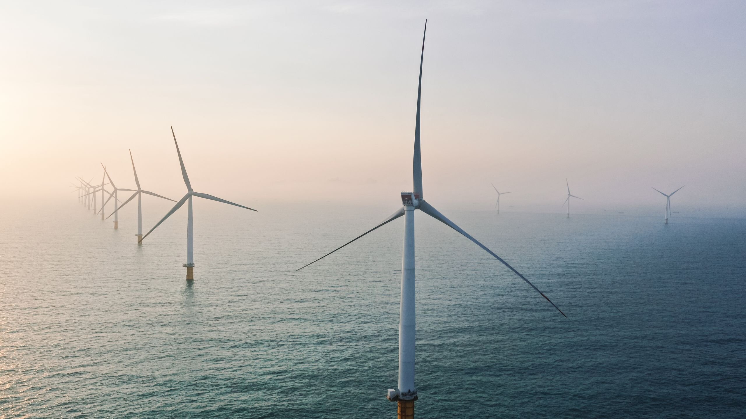 Parque eólico marino del tamaño de la Torre Eiffel