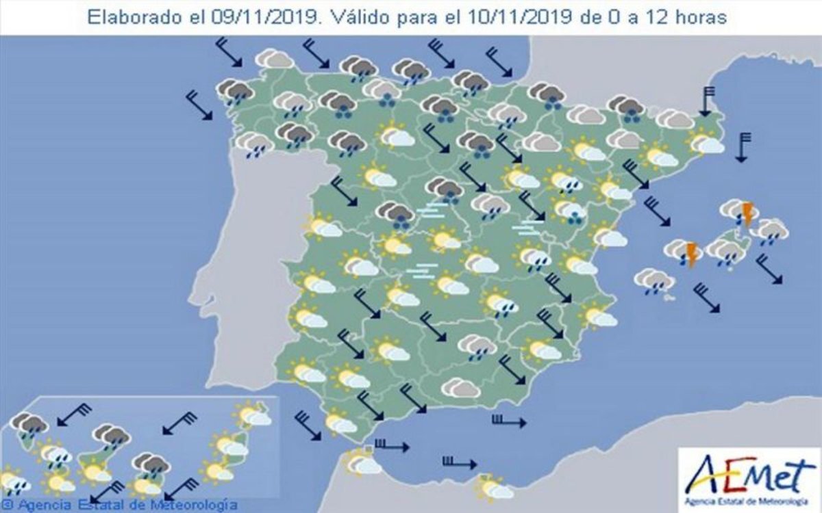 Pronóstico del tiempo en la provincia de Castellón
