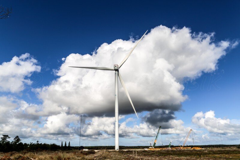 Prototipo del aerogenerador SG 14-222 DD en tierra