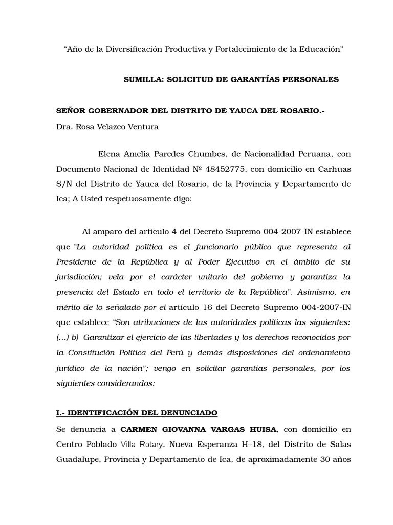Solicitar garantías legales para que las regiones sigan funcionando