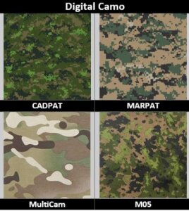 Un escudo de camuflaje más grande esconde a un humano.