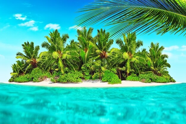 Überall auf der Insel