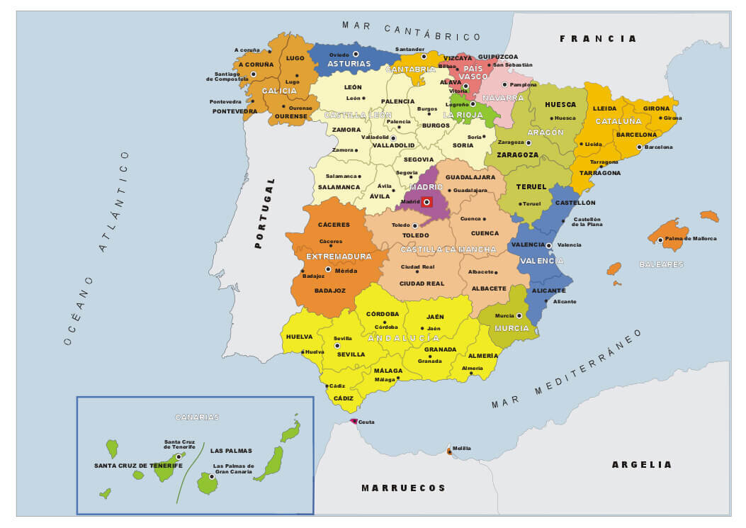 Sueldos por comunidades autónomas