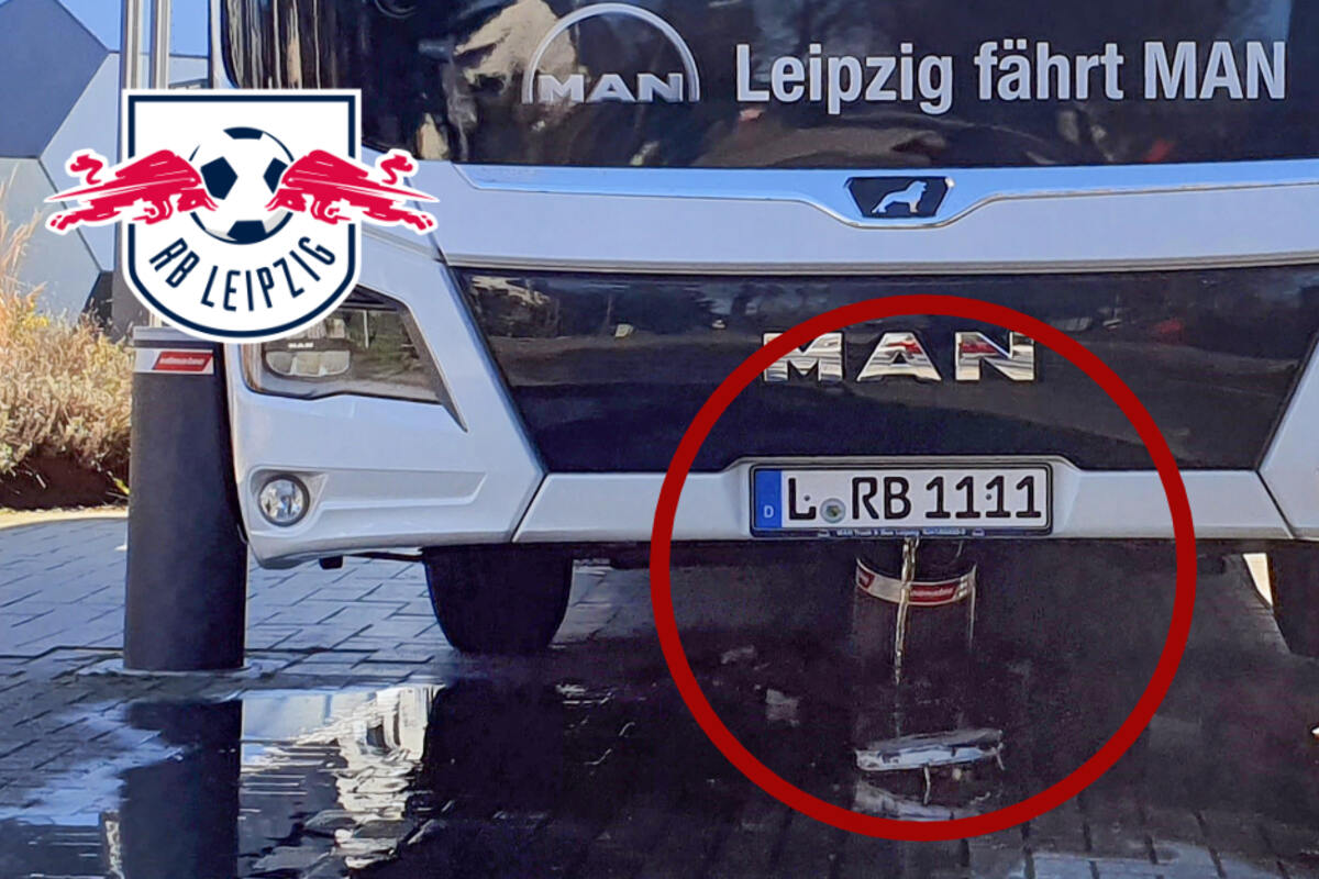 RB Leipzig: el autobús del equipo choca contra los bolardos, los profesionales toman un taxi al estadio