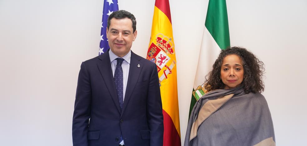 Juanma Moreno se reúne con el embajador de Estados Unidos en España