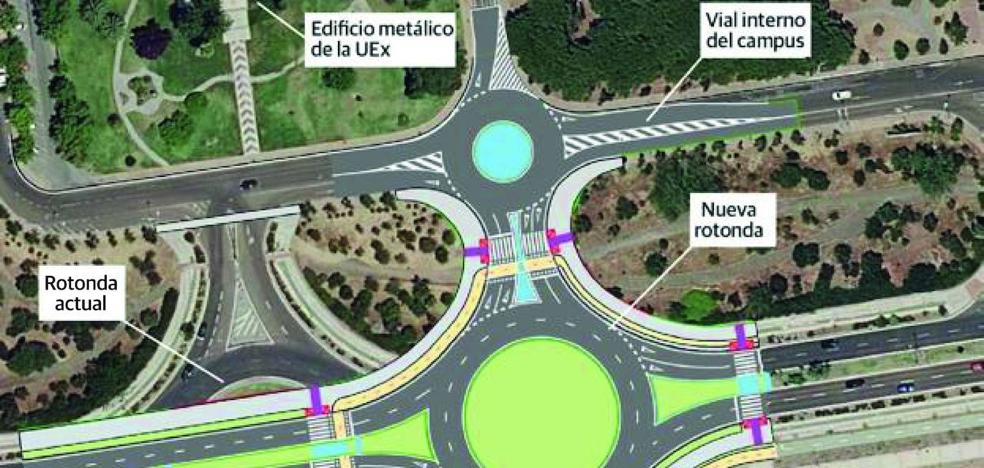 Tres fases para una obra que alterará durante seis meses la viabilidad de viale Elvas en Badajoz