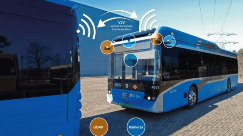 Múnich está probando viajes en convoy con autobuses eléctricos