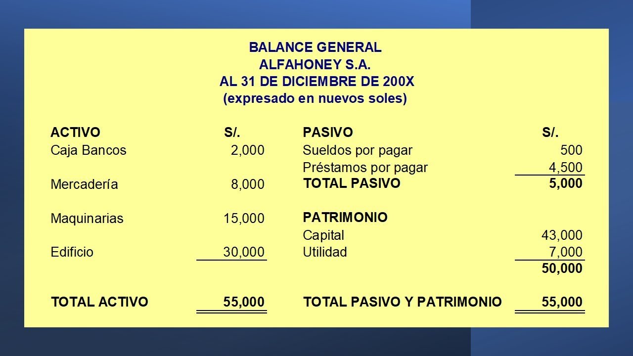 BALANCE GENERAL DEL PRIMER AÑO “COMPLETO” DE VIDA