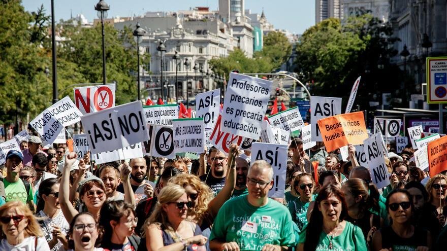 La manifestación, según Ayuso