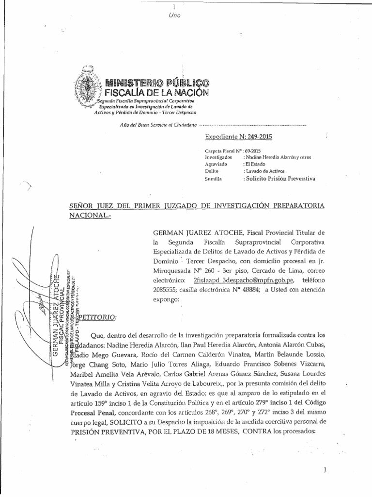 SOLICITAR PRISIÓN PERMANENTE REVISIBLE