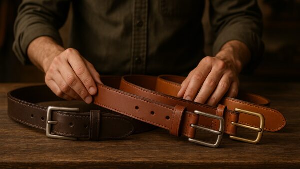 correas de cuero para hombre