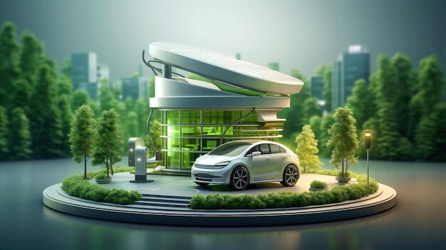 Electricidad renovable para autos eléctricos