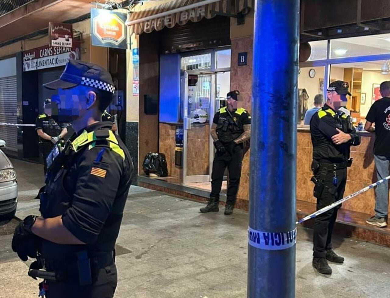 Intervención policial a primera hora de la mañana