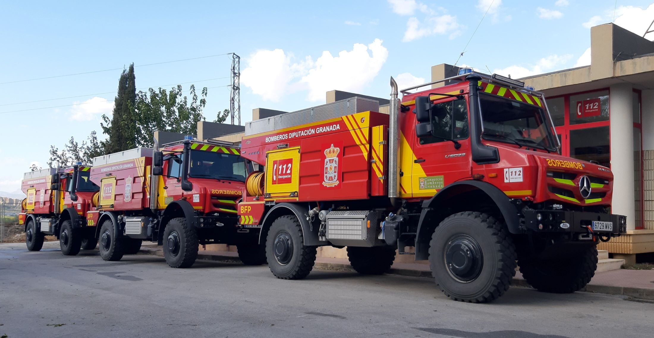 Diez dotaciones de bomberos